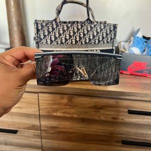 Blue Dior Oblique Mask Sunglasses